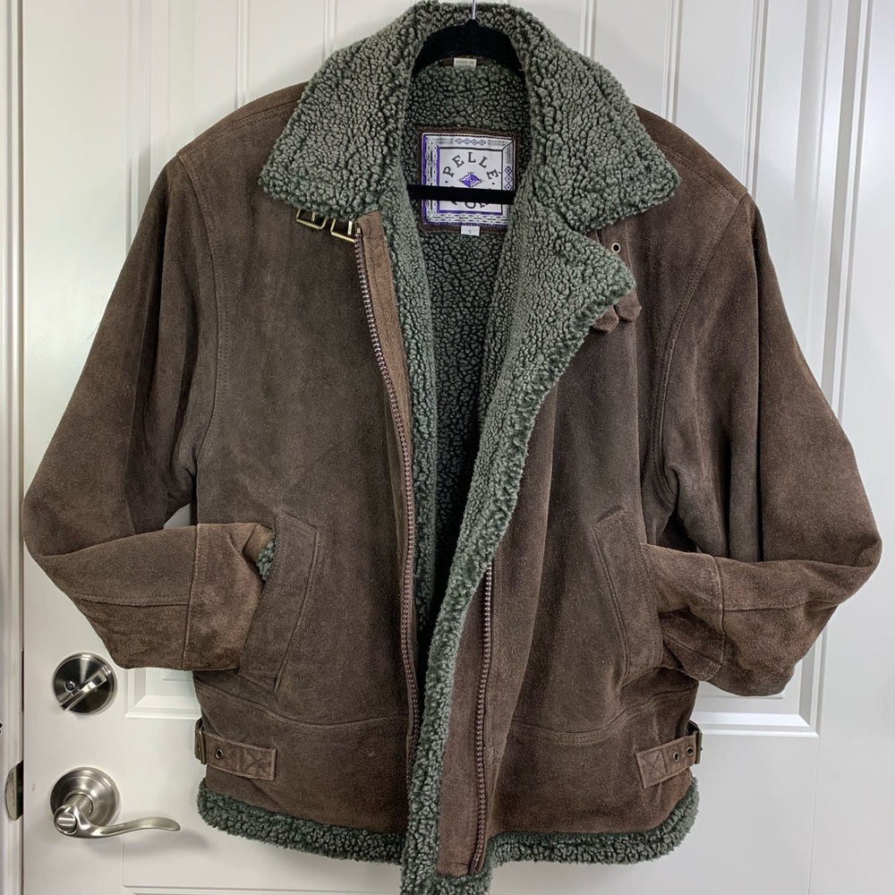 Pelle Sport leather brown jacket small